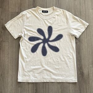 Wind And Sea Cream with Blue Graphic Floral Print